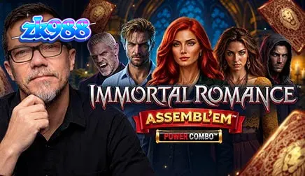 Visual atmosferik dari karakter utama Immortal Romance dalam setting gelap dan misterius